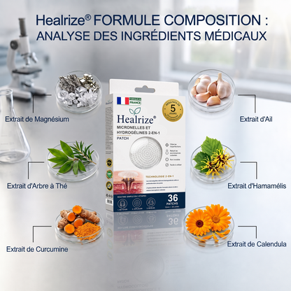【🫧 Dernier jour : -70 % 🫧】🇫🇷 𝐇𝐞𝒂𝒍𝗿𝗶𝙯𝙚® Patch 2-en-1 à micro-aiguilles & hydrocolloïde | Aide à réduire l’apparence des grains de beauté, verrues, acné et étiquettes cutanées | Patchs invisibles visage & corps.