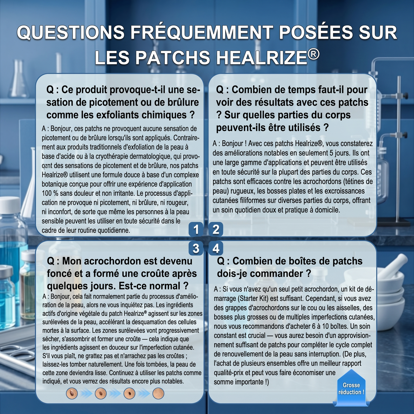 【🫧 Dernier jour : -70 % 🫧】🇫🇷 𝐇𝐞𝒂𝒍𝗿𝗶𝙯𝙚® Patch 2-en-1 à micro-aiguilles & hydrocolloïde | Aide à réduire l’apparence des grains de beauté, verrues, acné et étiquettes cutanées | Patchs invisibles visage & corps.